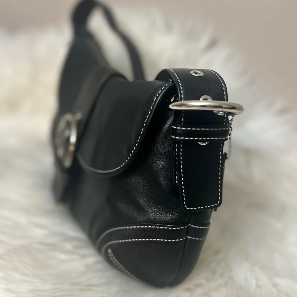 Vintage Coach 9248 Medium
Black Soho Y2K Leather Shoulder Bag EXCELLENT - Picture 3 of 13